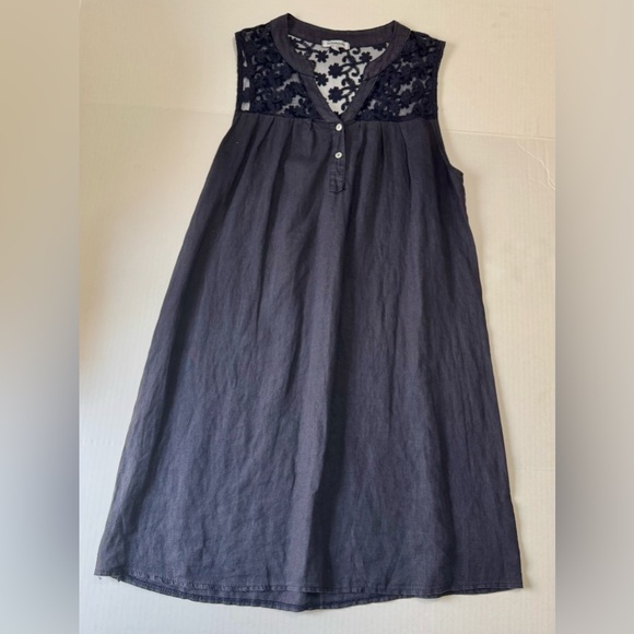 Rosemarine Dresses & Skirts - Linen Sleeveless V-Neck Midi Sundress